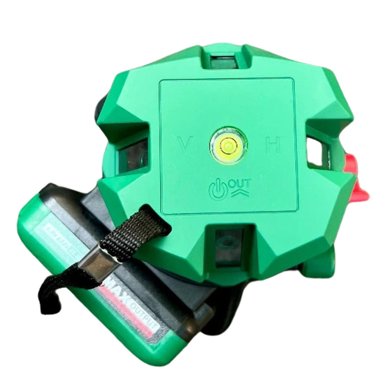 Máy cân mực Laser 5 tia xanh Dekton DK-LS0503 dùng pin Lithium, phạm vi đo 50m có remote điều khiển từ xa