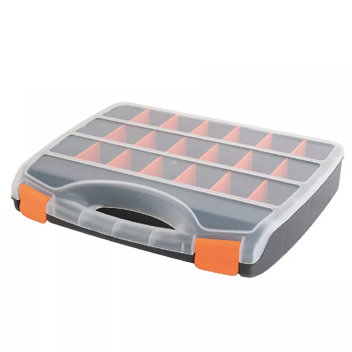 Hộp nhựa đựng đồ nghề 23 ngăn Kendo 90223, kích thước 380mm x 310mm x 70mm