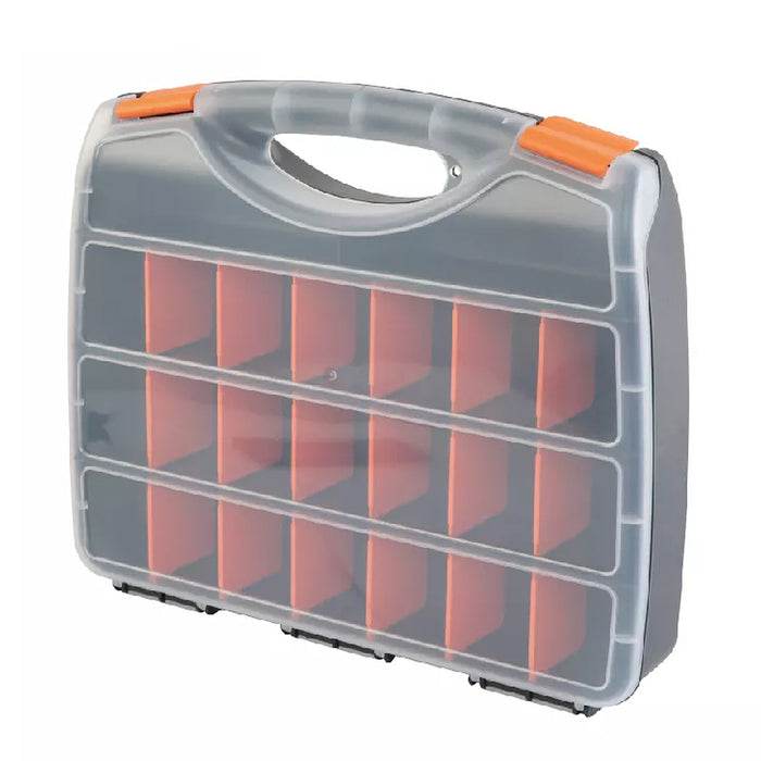 Hộp nhựa đựng đồ nghề 23 ngăn Kendo 90223, kích thước 380mm x 310mm x 70mm