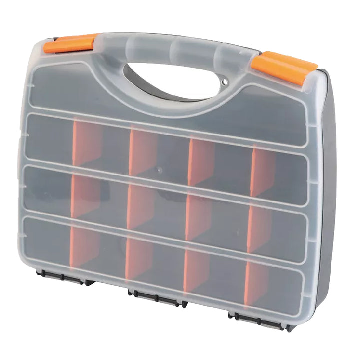 Hộp nhựa đựng đồ nghề 17 ngăn Kendo 90224, kích thước 320mm x 255mm x 60mm