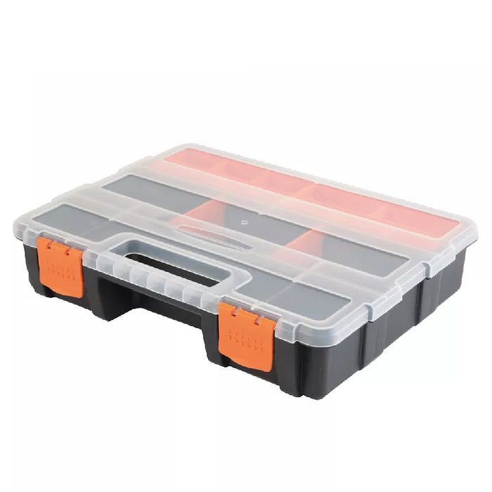 Hộp nhựa đựng đồ nghề 16 ngăn Kendo 90236, kích thước 290mm x 220mm x 60mm