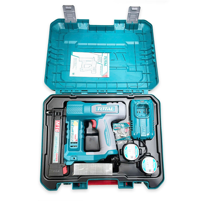 Máy bắn đinh thẳng dùng Pin 16V Total TCBNLI2038, loại đinh F15 - F35