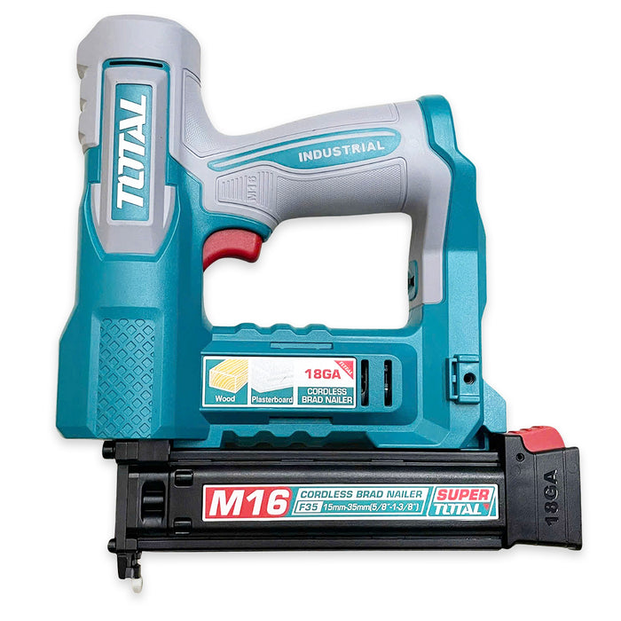 Máy bắn đinh thẳng dùng Pin 16V Total TCBNLI2038, loại đinh F15 - F35