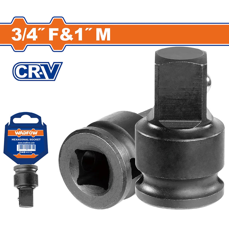 Đầu tuýp chuyển đổi 3/4 inch (F) x 1 inch (M) Wadfow WMS4201, chất liệu thép Cr-V