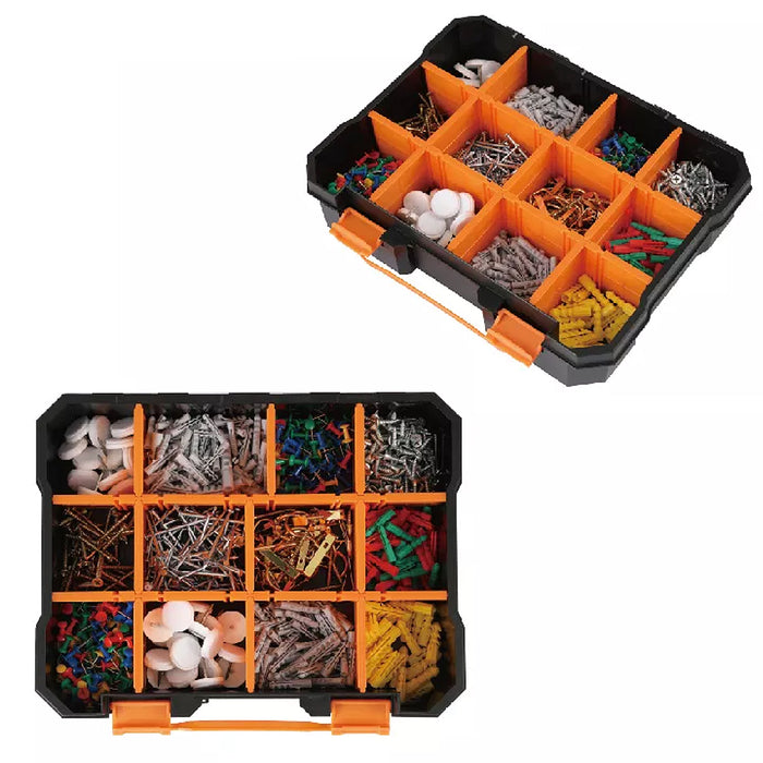 Bộ hộp nhựa đựng đồ nghề 3 chi tiết Kendo 90279, vật liệu nhựa PP