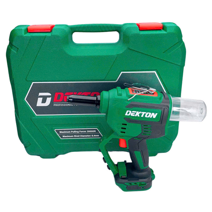 Máy rút ri vê (rivet) dùng Pin 21V Dekton M21-RVG64BL, lực rút 20.000N.m
