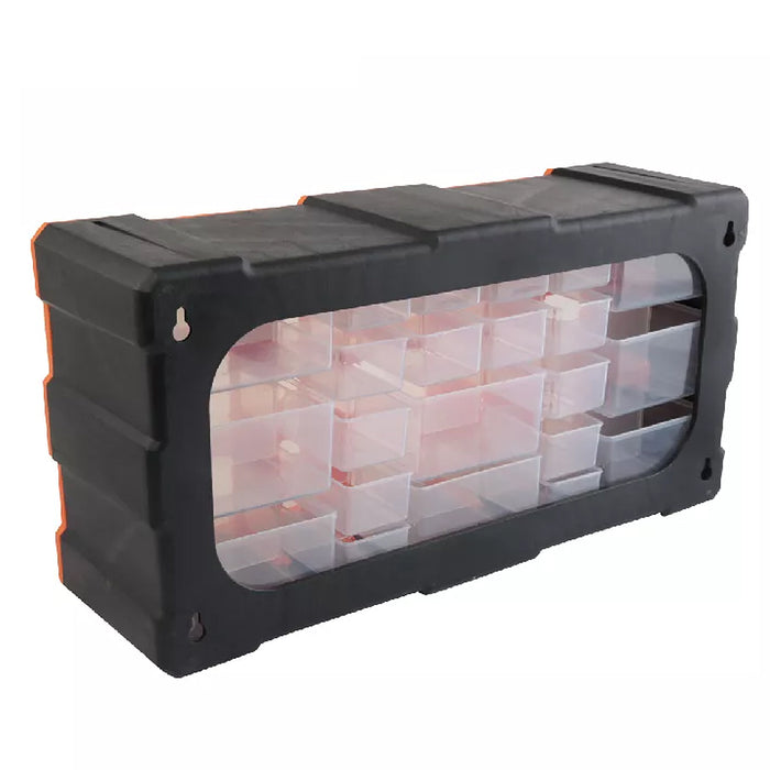 Tủ nhựa đựng linh kiện 22 ngăn Kendo 90247, kích thước 495mm x 160mm x 255mm