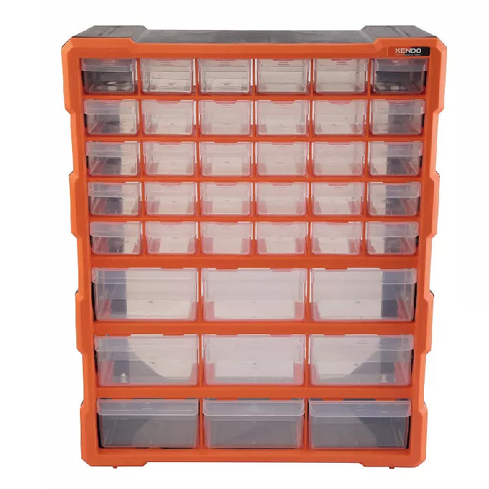Tủ nhựa đựng linh kiện 39 ngăn Kendo 90248, kích thước 475mm x 380mm x 160mm