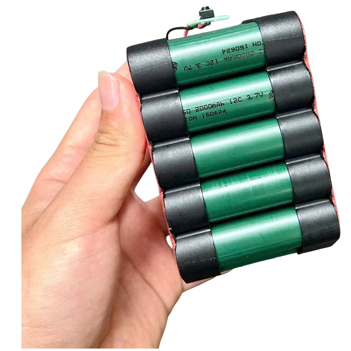 Pin 21V 6.0Ah Dekton M21-B6095PRO, vỏ pin chống cháy, dòng xả tối đa 95A