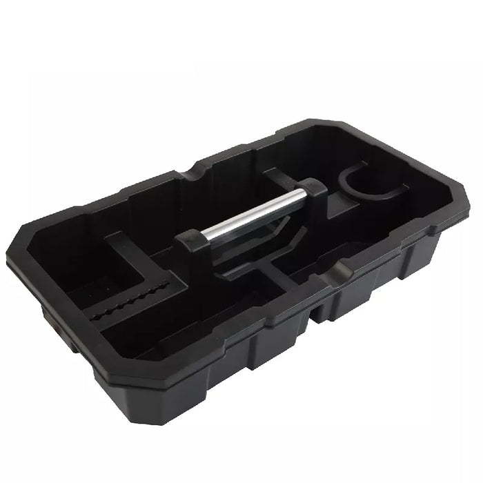 Thùng đồ nghề nhựa có bánh xe và tay nắm kéo Kendo 90274, kích thước 600mm x 300mm x 390mm, vật liệu nhựa PP