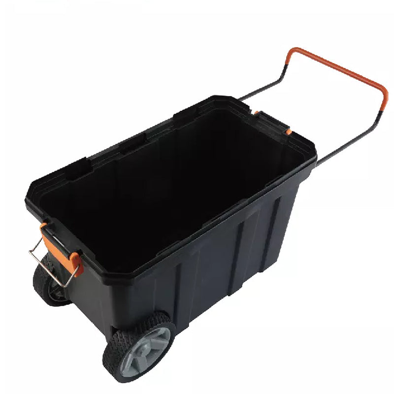 Thùng đồ nghề nhựa có bánh xe và tay nắm kéo Kendo 90274, kích thước 600mm x 300mm x 390mm, vật liệu nhựa PP