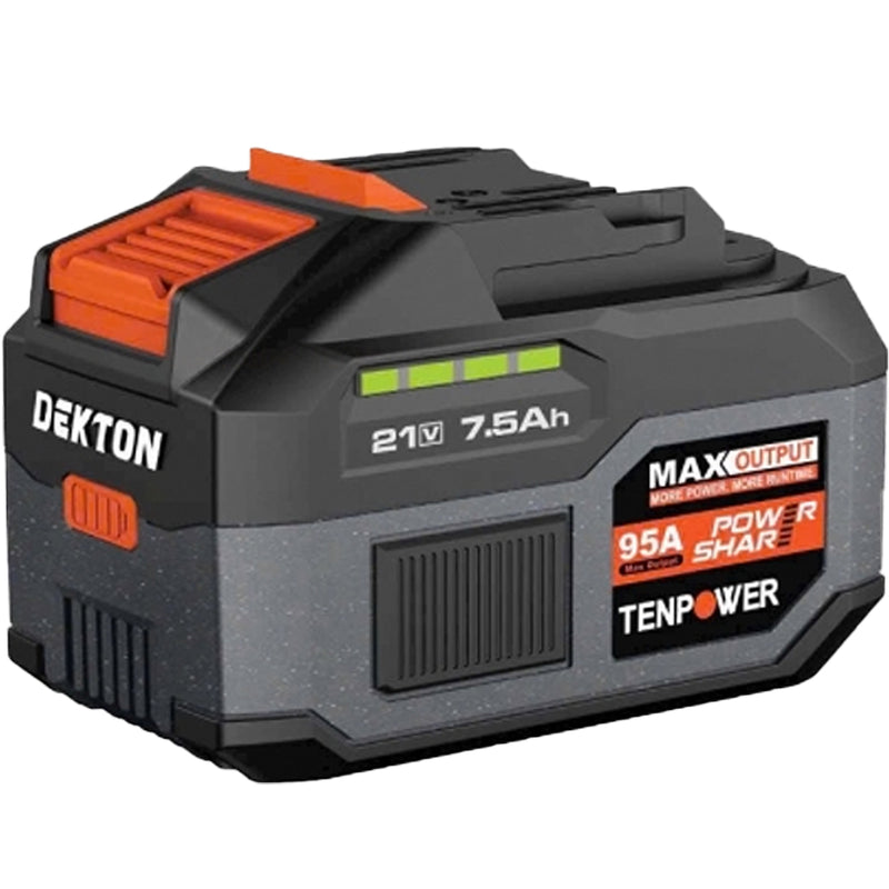 Pin 21V 7.5Ah Dekton M21-B7595PROMAX, vỏ pin chống cháy, dòng xả tối đa 95A