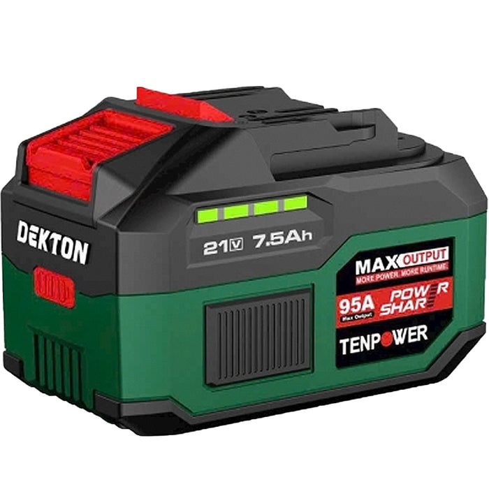 Pin 21V 7.5Ah Dekton M21-B7595PROMAX, vỏ pin chống cháy, dòng xả tối đa 95A