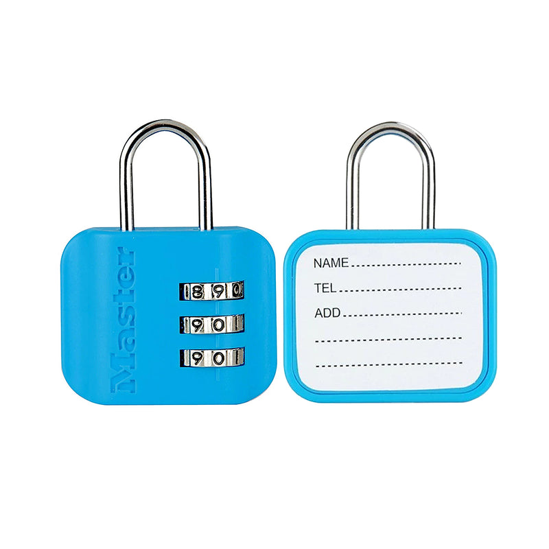 Ổ khóa số mini Master Lock 4670DCOL, thân khóa bằng nhựa ABS 44mm, 3 cọc số