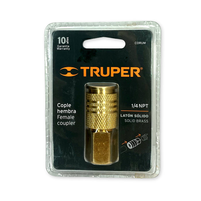 Khớp nối nhanh ống hơi 1/4 NPT Truper 19029