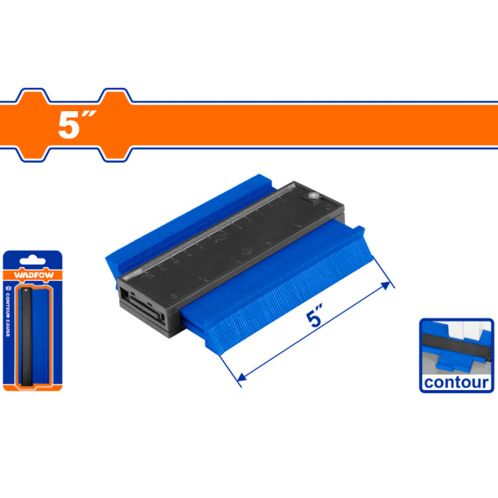 Thước đo kết hợp lược lấy mẫu Wadfow WXZ6001, kích thước 5 inch, chất liệu nhựa ABS