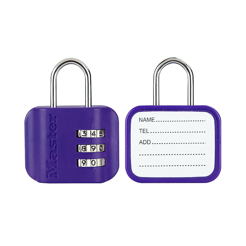 Ổ khóa số mini Master Lock 4670DCOL, thân khóa bằng nhựa ABS 44mm, 3 cọc số