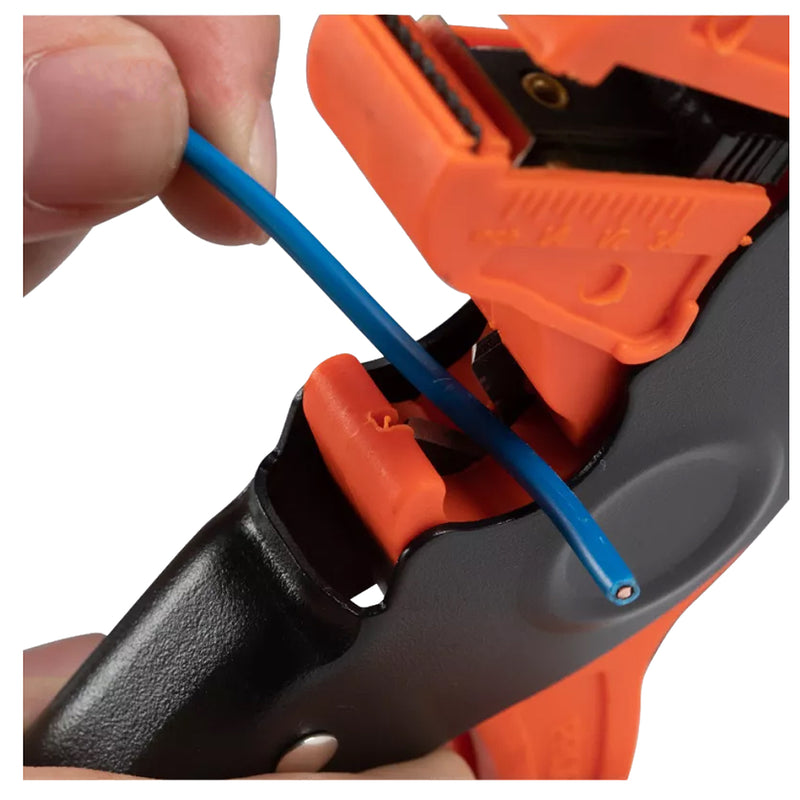 Kìm tuốt dây điện tự động Kendo 11701 chiều dài 7 inch (175mm), đường kính tuốt dây từ 0.2 - 6mm (AWG 24-10) vật liệu hợp kim nhôm