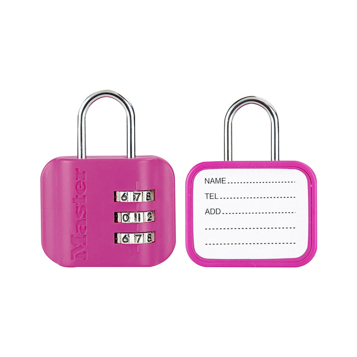 Ổ khóa số mini Master Lock 4670DCOL, thân khóa bằng nhựa ABS 44mm, 3 cọc số