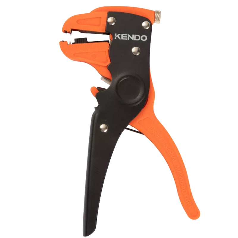 Kìm tuốt dây điện tự động Kendo 11701 chiều dài 7 inch (175mm), đường kính tuốt dây từ 0.2 - 6mm (AWG 24-10) vật liệu hợp kim nhôm