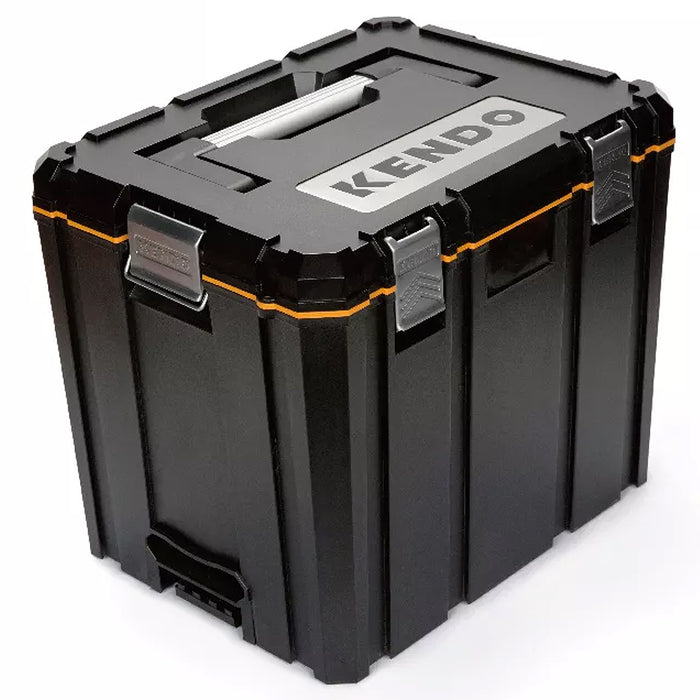 Thùng đồ nghề nhựa Kendo 90263, kích thước 460mm x 357mm x 389mm (Size L - 60L), vật liệu nhựa ABS