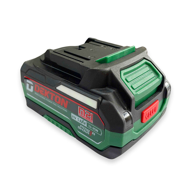 Pin 21V 5.0Ah Dekton M21-B5000PLUS, vỏ pin chống cháy