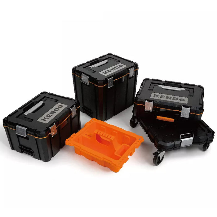 Xe đẩy dụng cụ 4 bánh Kendo 90265, kích thước 526mm x 430mm x 180mm, vật liệu nhựa PP