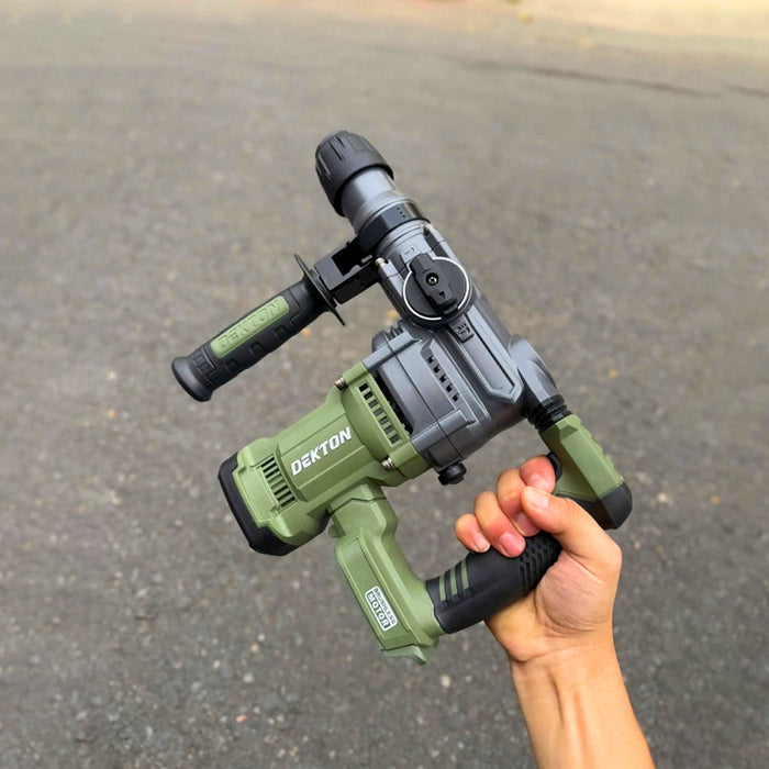 Máy khoan bê tông 3 chức năng Dekton M21-RH2803XAVT, dùng pin 21V, lực đập 4.5J, đuôi gài SDS-Plus