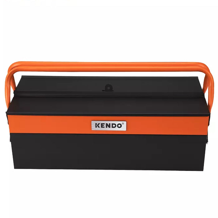 Thùng đồ nghề kim loại 3 ngăn Kendo 90200, kích thước 460mm x 200mm x 160mm