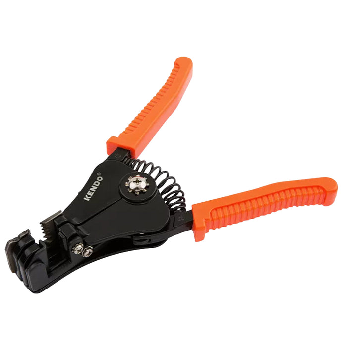 Kìm tuốt dây điện tự động Kendo 11702 chiều dài 7 inch (175mm) đường kính tuốt dây từ 1.0 - 3.2mm² vật liệu hợp kim kẽm