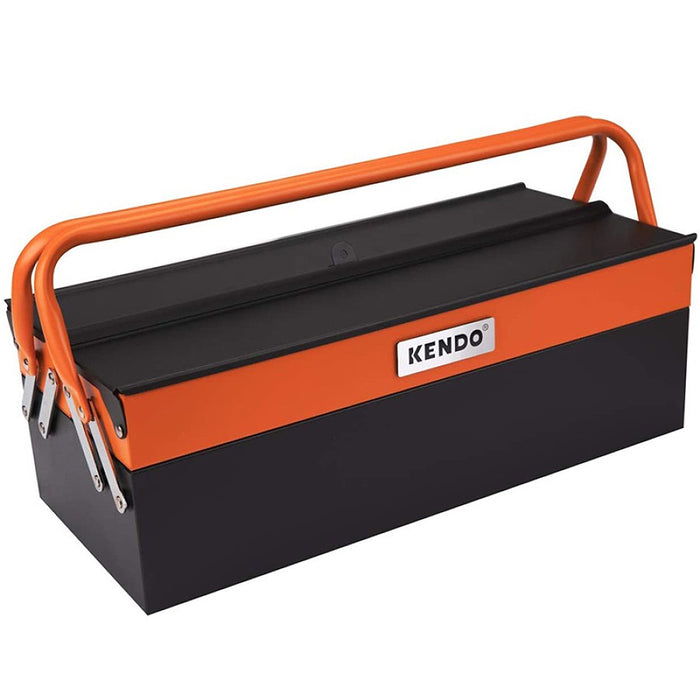 Thùng đồ nghề kim loại 5 ngăn Kendo 90204, kích thước 460mm x 200mm x 205mm
