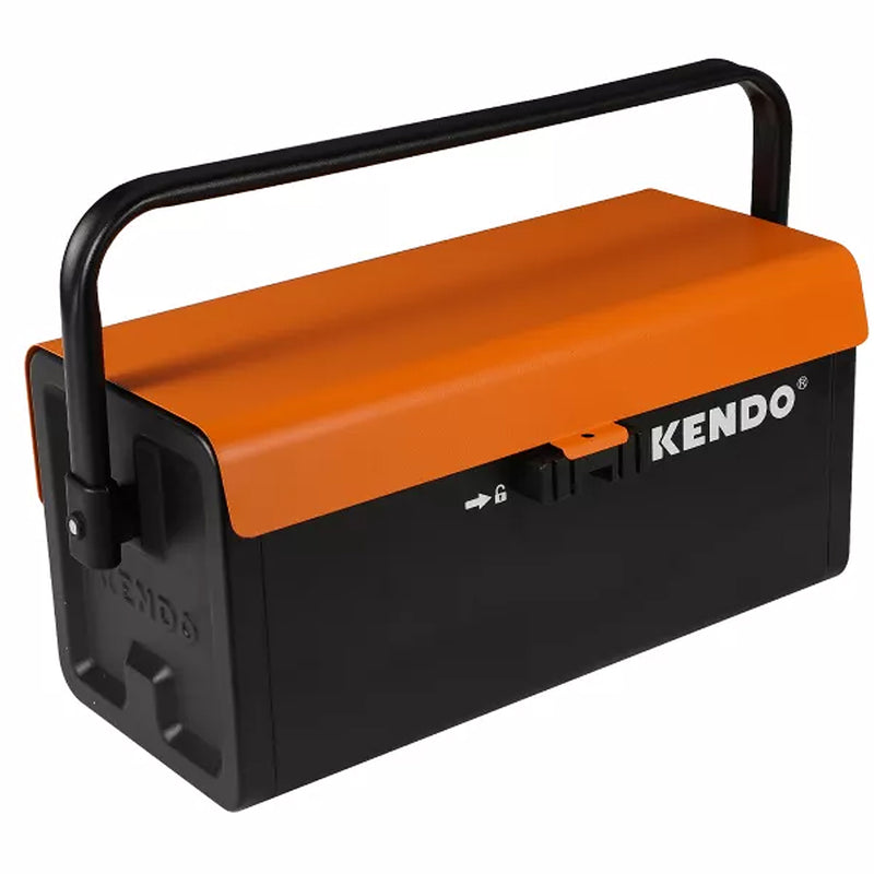 Thùng đồ nghề kim loại 2 tầng Kendo 90210, kích thước 400mm x 180mm x 200mm