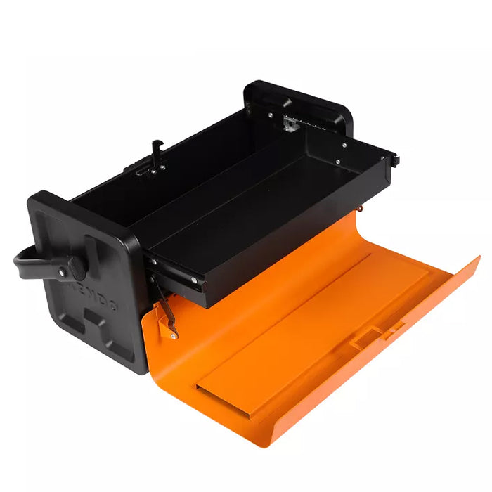 Thùng đồ nghề kim loại 2 tầng Kendo 90210, kích thước 400mm x 180mm x 200mm