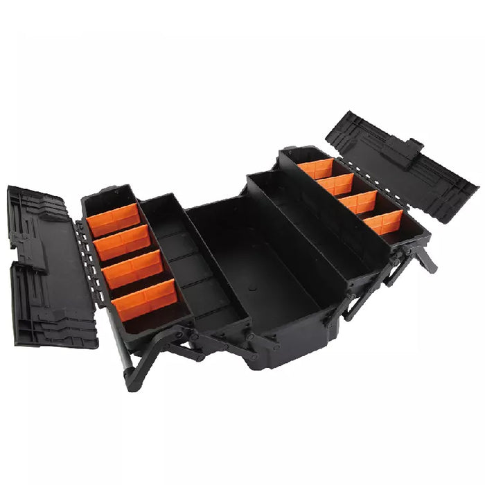 Thùng đồ nghề nhựa 5 ngăn Kendo 90275, kích thước 465mm x 229mm x 209mm, vật liệu nhựa PP