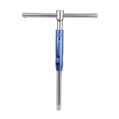 Cần siết bu lông chữ T Workpro WP275017, cốt 3/8 inch, tay cầm có thể trượt và tháo rời , thân dài 250mm (10 inch)