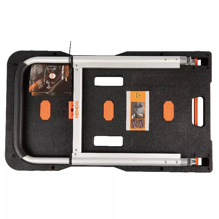 Xe đẩy hàng gấp gọn Kendo 90802, kích thước 680mm x 400mm x 80/920mm, tải trọng 150kg