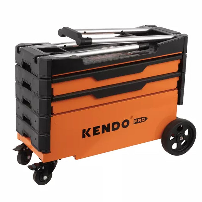 Xe đẩy đựng dụng cụ gấp gọn Kendo 90333, kích thước 700mm x 380mm x 535mm/900mm