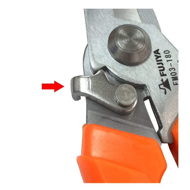 Kéo cắt, chuyên dùng cho thợ điện. có lò xo trợ lực Fujiya FM03-180 kích thước 180mm