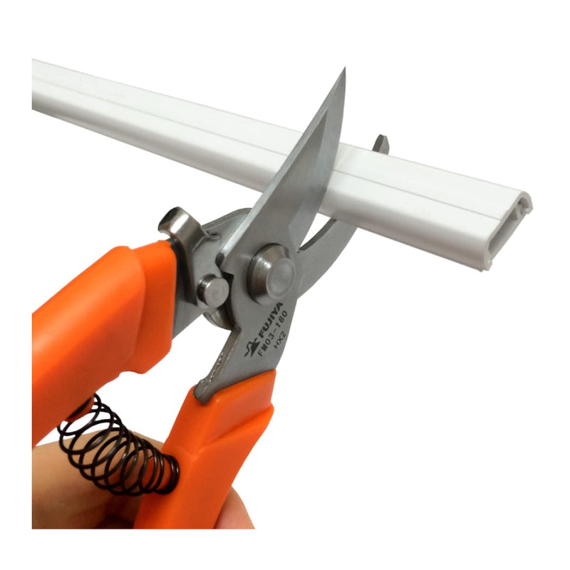 Kéo cắt, chuyên dùng cho thợ điện. có lò xo trợ lực Fujiya FM03-180 kích thước 180mm