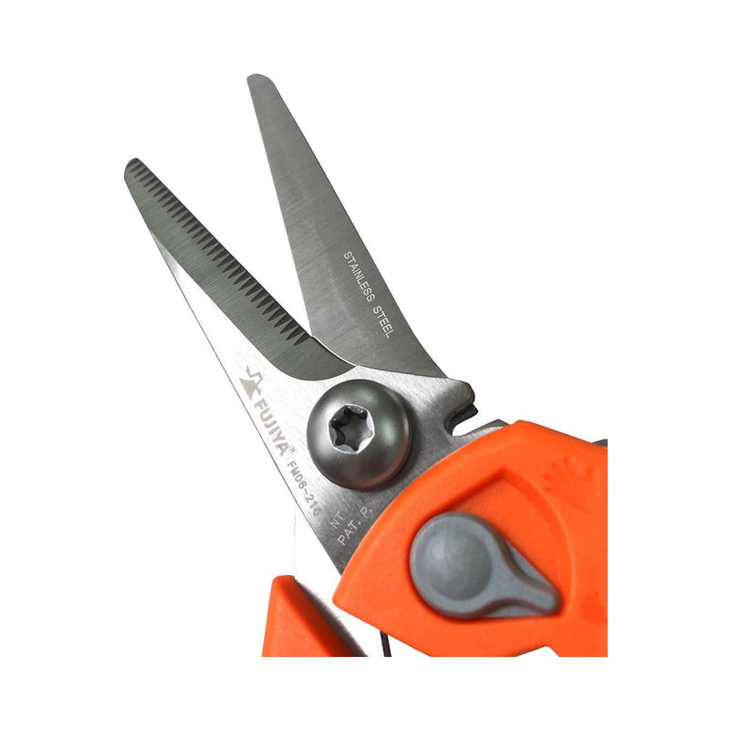 Kéo cắt chất liệu Inox, chuyên dùng cho thợ điện, có lò xo trợ lực Fujiya FM06-210 kích thước 210mm