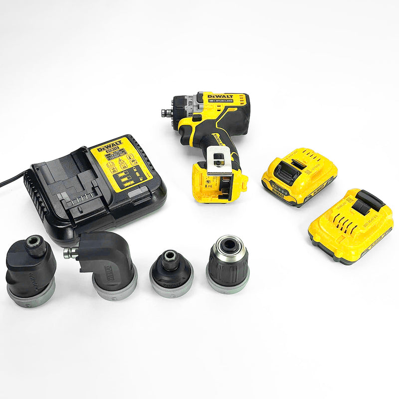 Máy khoan đa năng 4 đầu Dewalt DCD703D2-B1, động cơ không chổi than, dùng Pin 12V