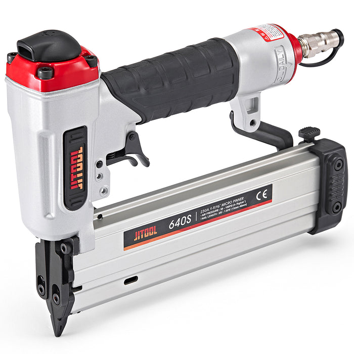 Máy bắn đinh chỉ trơn dùng khí nén JITOOL 640S, kích thước đinh 15mm - 40mm, cỡ đinh 23Ga