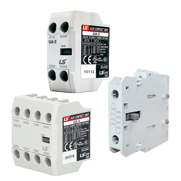 Tiếp điểm phụ UA/AU lắp cho khởi động từ LS MC-6a ~ MC-800a. Tiêu chuẩn CE