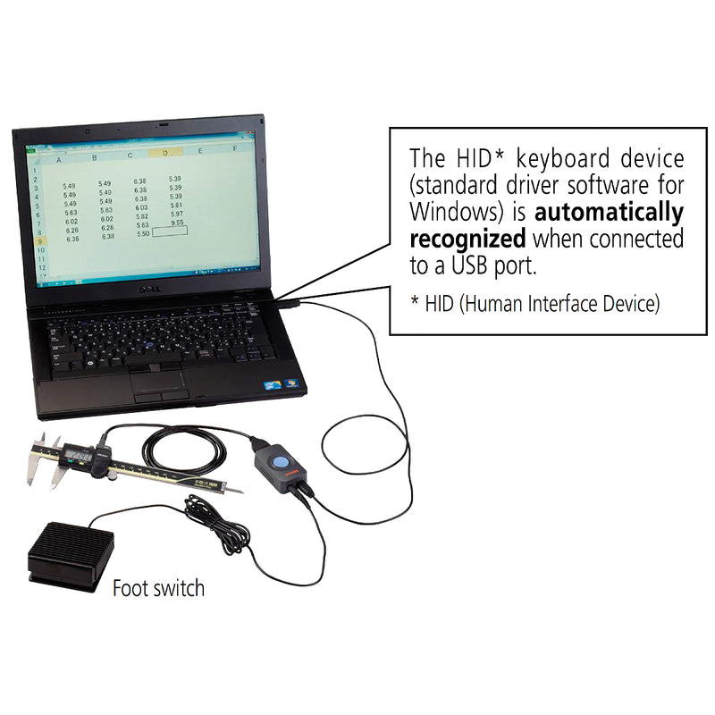Phụ kiện Mitutoyo 264-020 (IT-020U), kết nối dữ liệu qua cổng USB