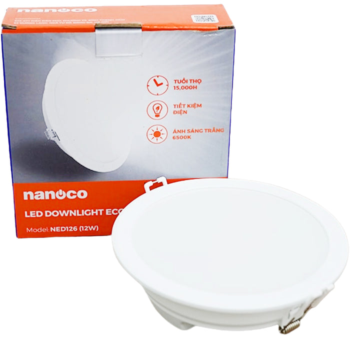Đèn Led âm trần Nanoco NED Series, công suất từ 7W - 24W
