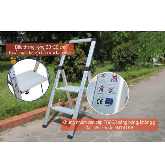 Thang ghế nhôm chữ A siêu mỏng Nikawa NK-SL