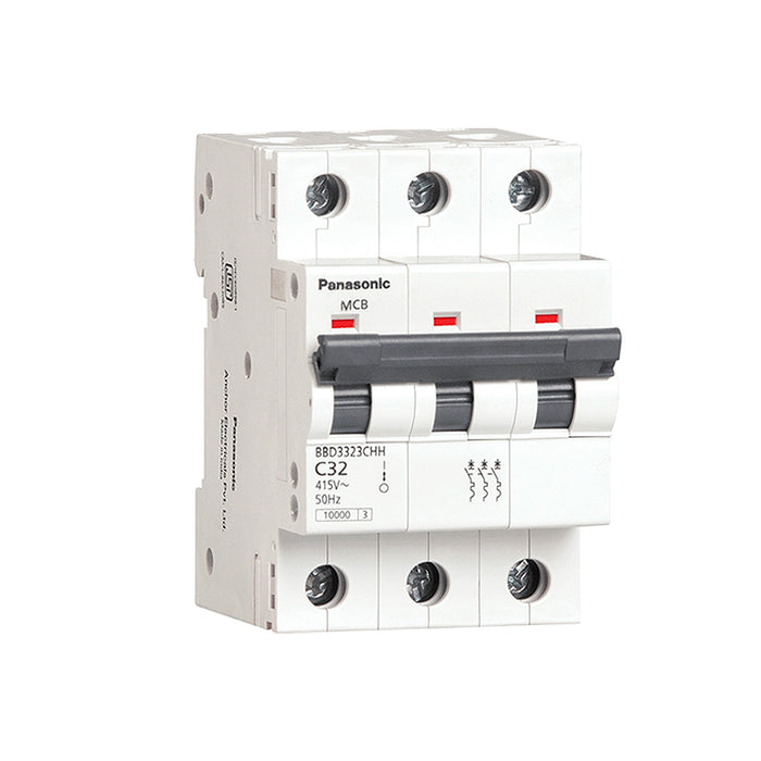 Cầu dao tự động MCB Panasonic, tải danh định từ 6A ~ 100A, dòng cắt từ 6kA ~ 10kA