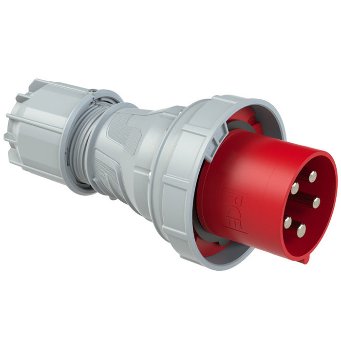 Phích cắm công nghiệp PCE loại kín nước IP67, tải 63A - 125A, 5 chân (3P+N+PE), điện áp 400V, đầu đực (PCE Trailing Commando Series/ Power Twist)