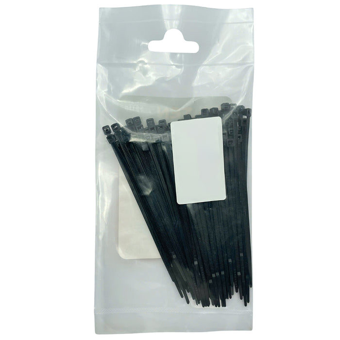 Dây rút đen công nghiệp 100mm - 450mm, chất liệu Nylon 66 TOLSEN