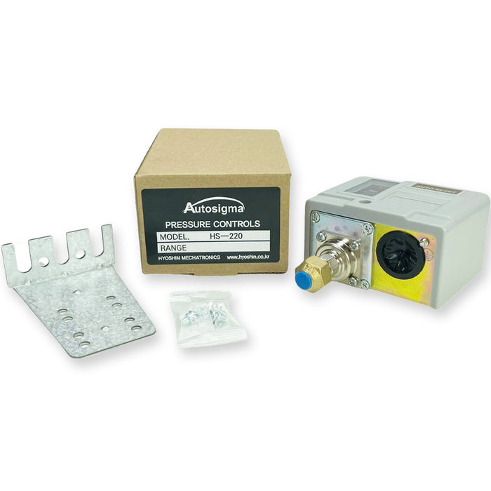 Công tắc áp suất Autosigma HS-200 Series. Tiêu chuẩn CE, KCs, IP54